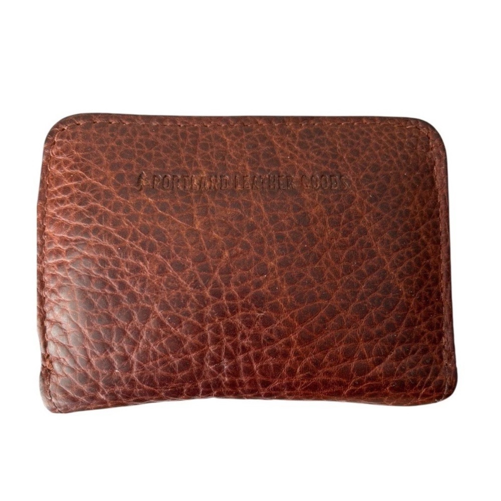 Portland leather almost the Perfect small wallet in nutmeg is zip around